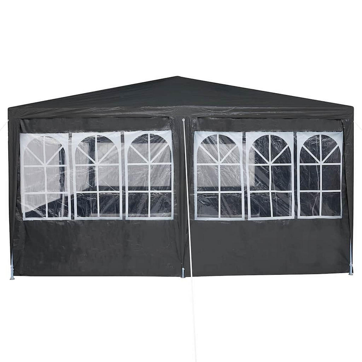 PARTY-ZELT Anthrazit 800/400/266 Cm Polyethylen - Anthrazit, Kunststoff (400/266/800cm) - vidaXL