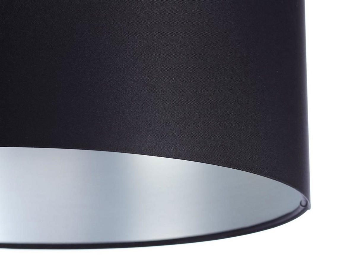 HÄNGELEUCHTE Schwarz 50/25 cm - Silberfarben/Schwarz, Kunststoff (50/0.8/25cm) - ONZENO