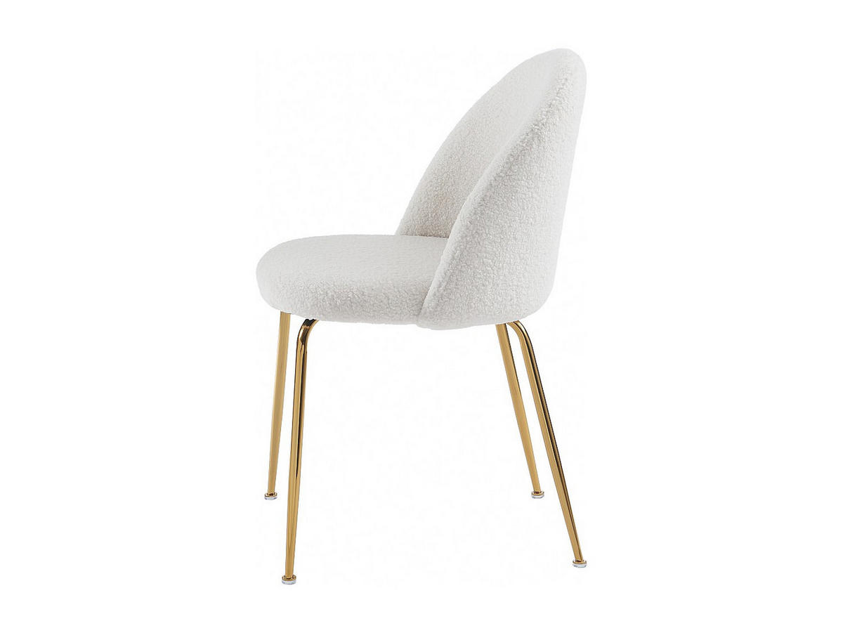 STUHL - 50 cm x 55 cm - stoff - weiß Melbourne - Weiß, Textil (50/77/55cm) - Vente-Unique