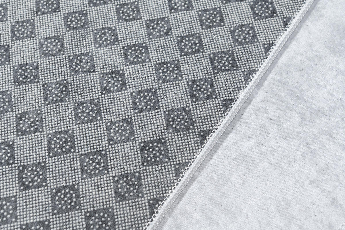 TEPPICH EMMA Grau 80/150 cm - Grau, Kunststoff (80/150cm) - Tapiso