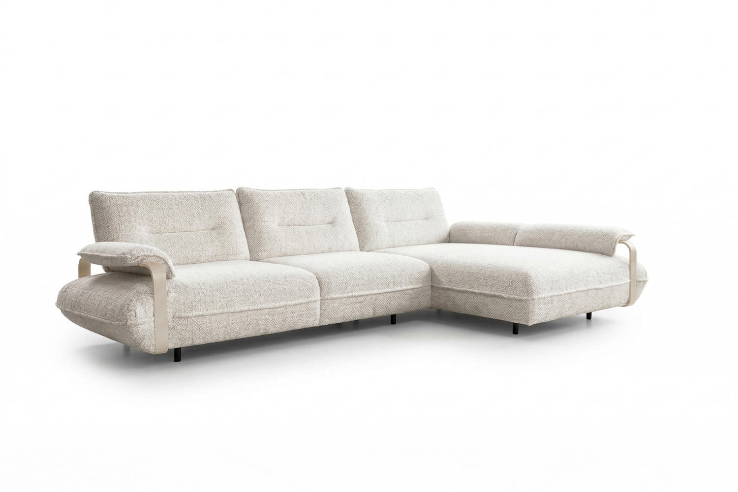 Kawola Ecksofa Creme 297x185 cm