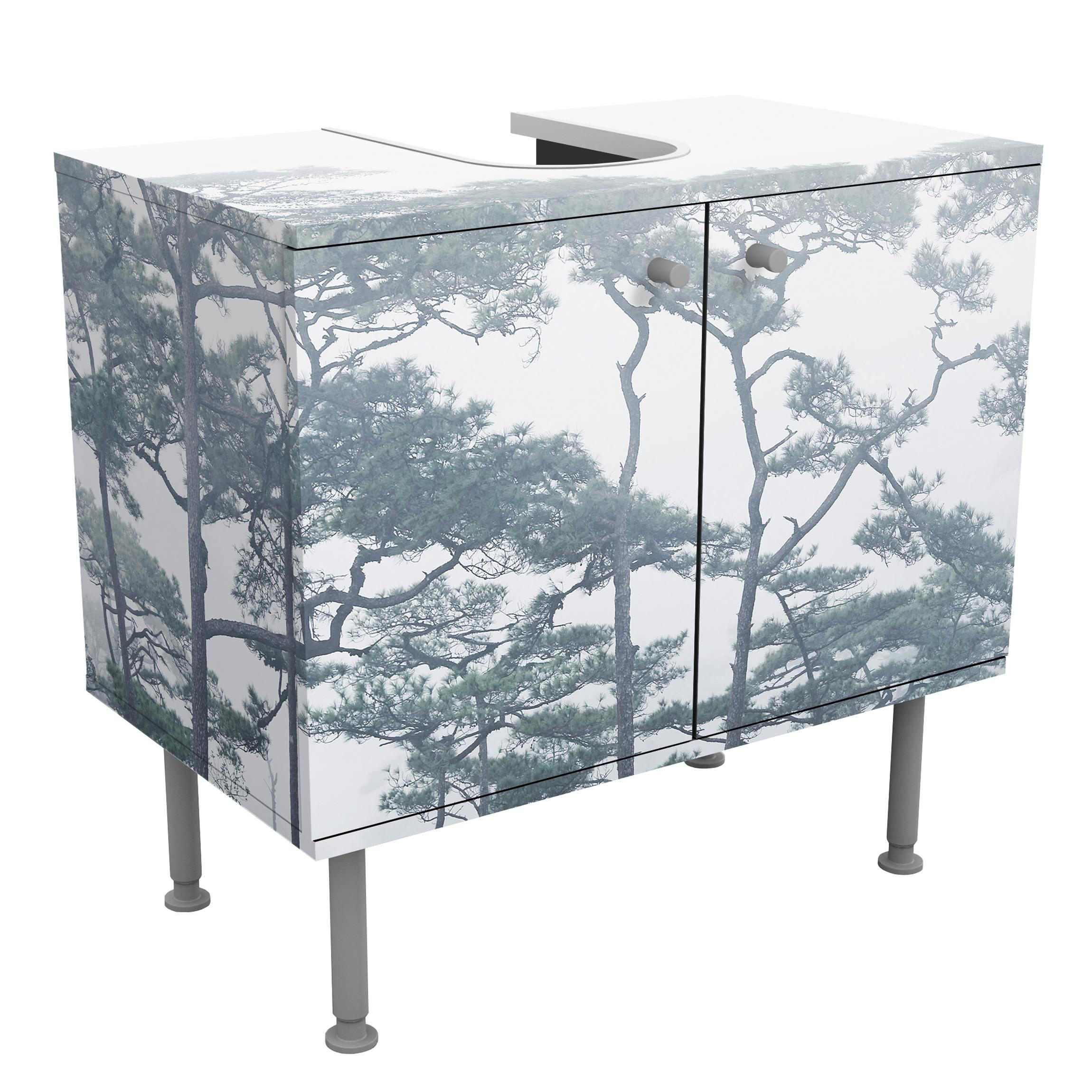 Bilderwelten Waschbeckenunterschrank Grau 60x55x35 cm