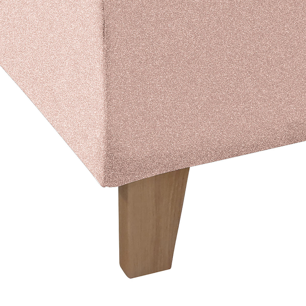 POLSTERBETT - Webstoff - Rosa, Holz/Textil (140/200cm) - home24