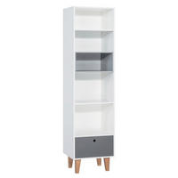 BÜCHERREGAL grau - Grau, Holzwerkstoff (45/201.5/53.5cm) - Petits-meubles