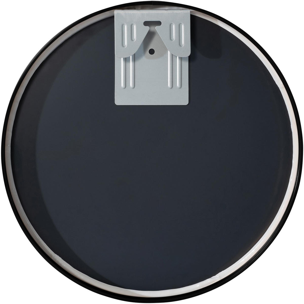 WANDSPIEGEL rund 30 cm Metall schwarz - Schwarz, Metall (30/30/3cm) - CLP