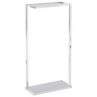 HANDTUCHSTÄNDER Stahl silber 42 x 83 cm Garcitas - Silberfarben, Metall (42/83/19cm) - Beliani