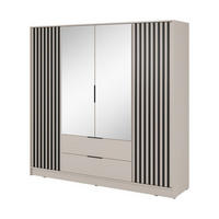 KLEIDERSCHRANK – 206 cm – Nelly – Kaschmir - Kaschmir, Holzwerkstoff (206/200/51cm) - hi-markt