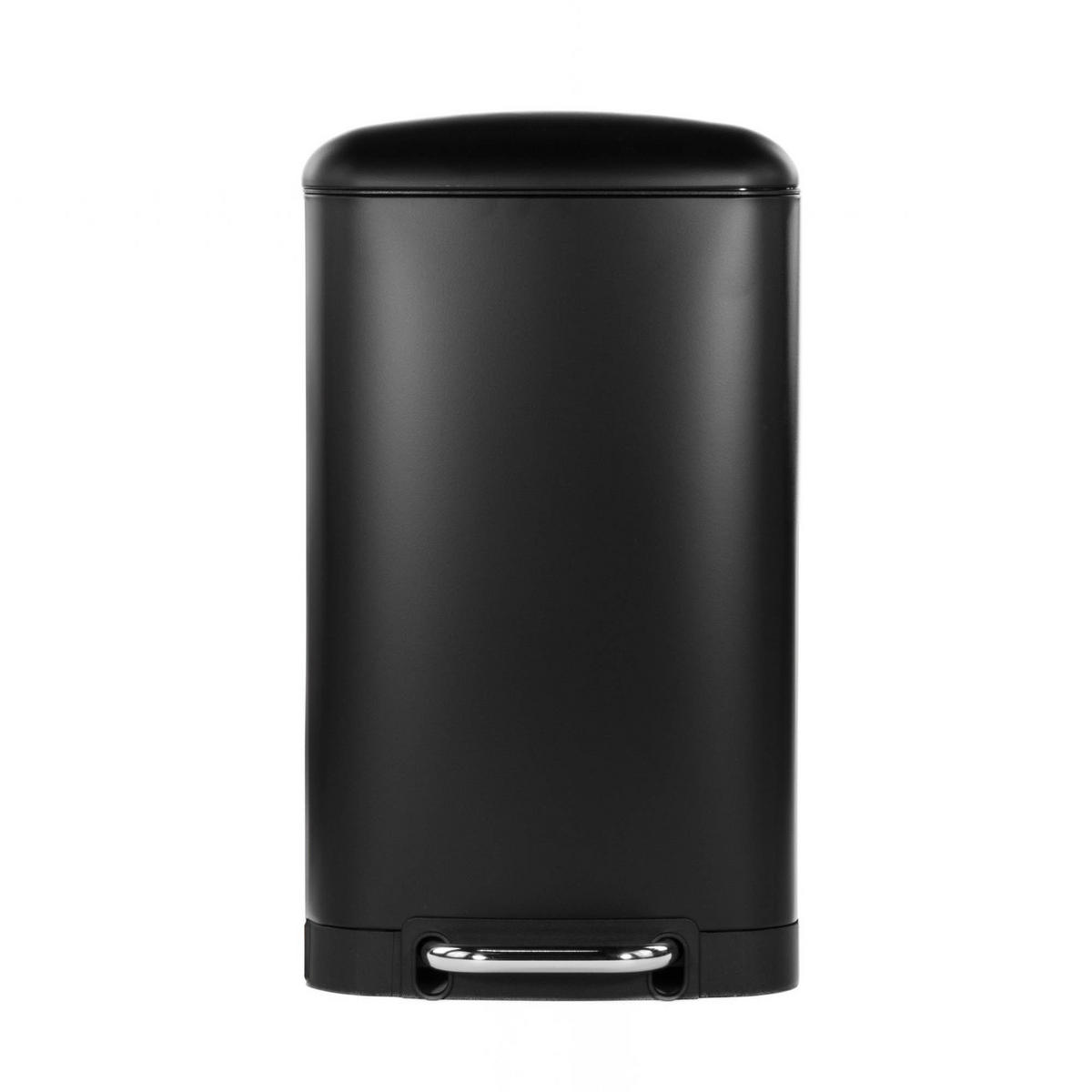 MÜLLEIMER mit Pedal Ariane 20 l 30/29,5/53,3 cm - Schwarz, Metall (29.5/53.3/30cm) - 5five Simply Smart