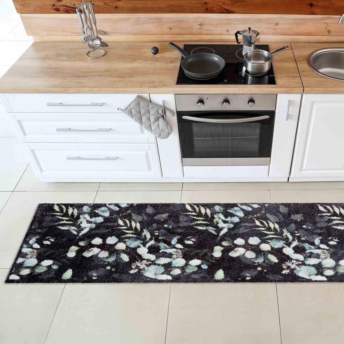 FUSSMATTE LÄUFER PURE & SOFT - Dunkelgrau, Textil (50/150cm) - Astra