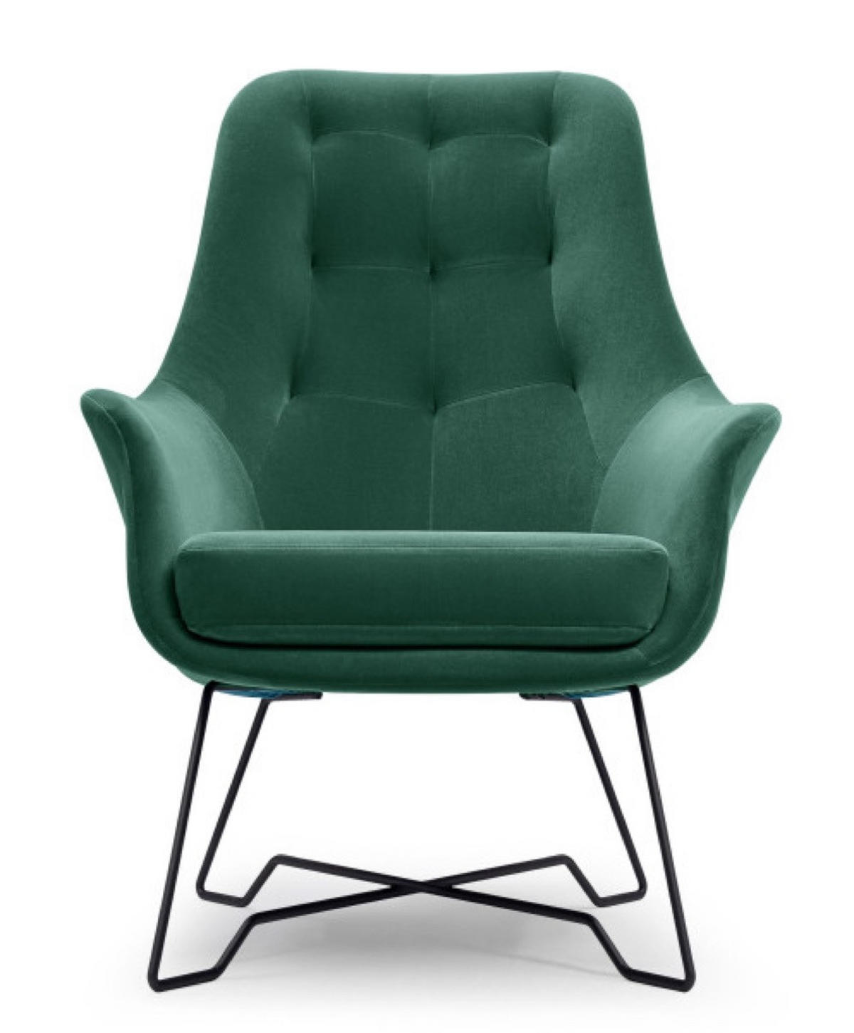 SESSEL Grün ENZO Gepolstert Mit Gepolstertem Rücken - Grün, Textil (72.5/101.5/83cm) - Sepro Meble