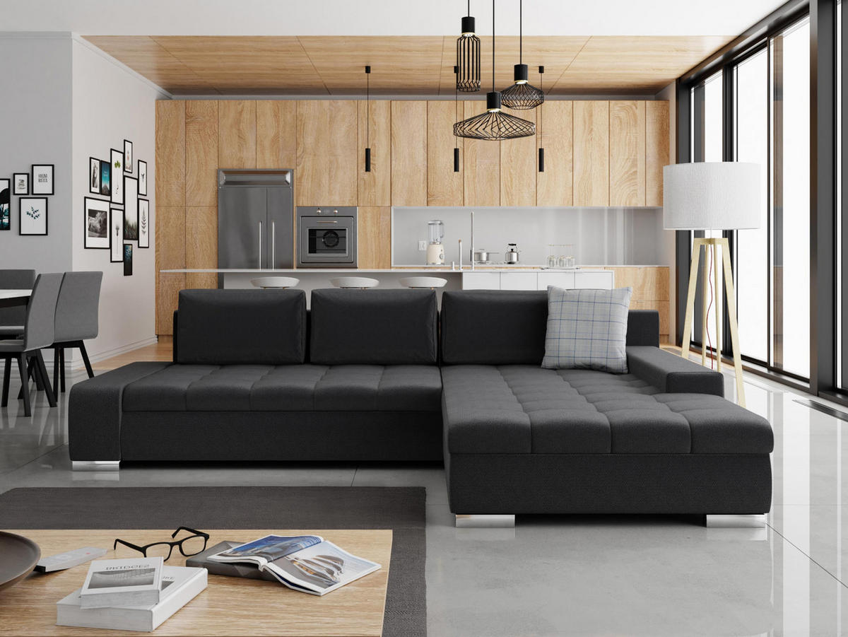 ECKSOFA Orkan - Greige, Holz/Textil (302/213cm) - MIRJAN24