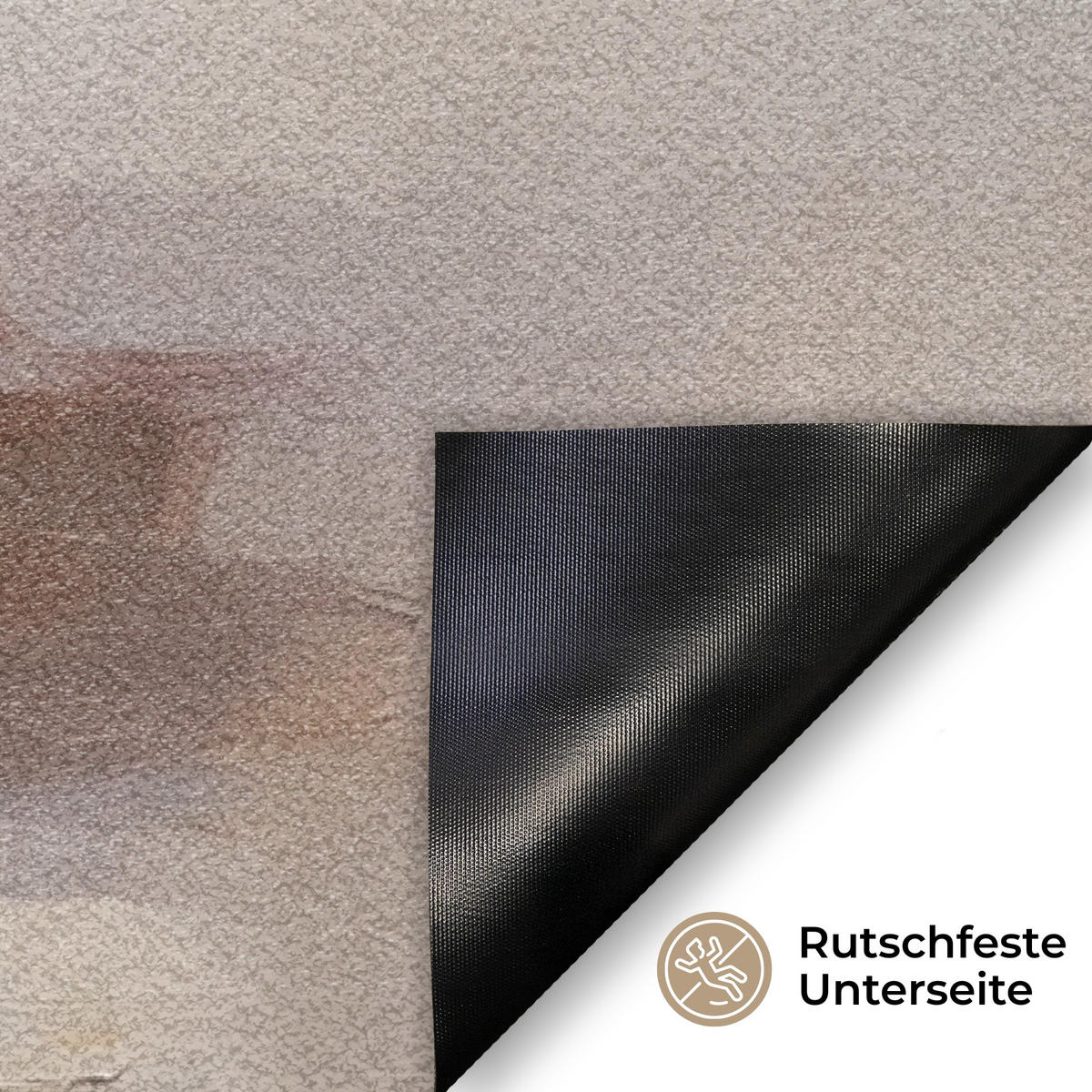 FUSSMATTE Korb - Eier - Rosa 60x40 cm - Beige, Kunststoff (40/60cm) - MuchoWow