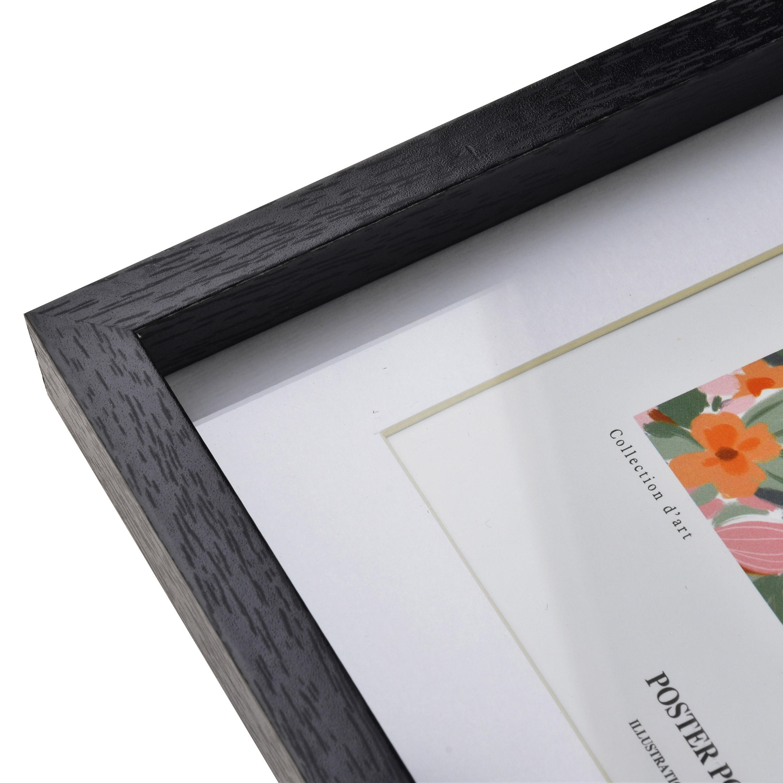 BILDERRAHMEN Adi Schwarz 50x70x2 cm Holzwerkstoff - Schwarz, Holzwerkstoff/Kunststoff (2/70/50cm) - Mondex