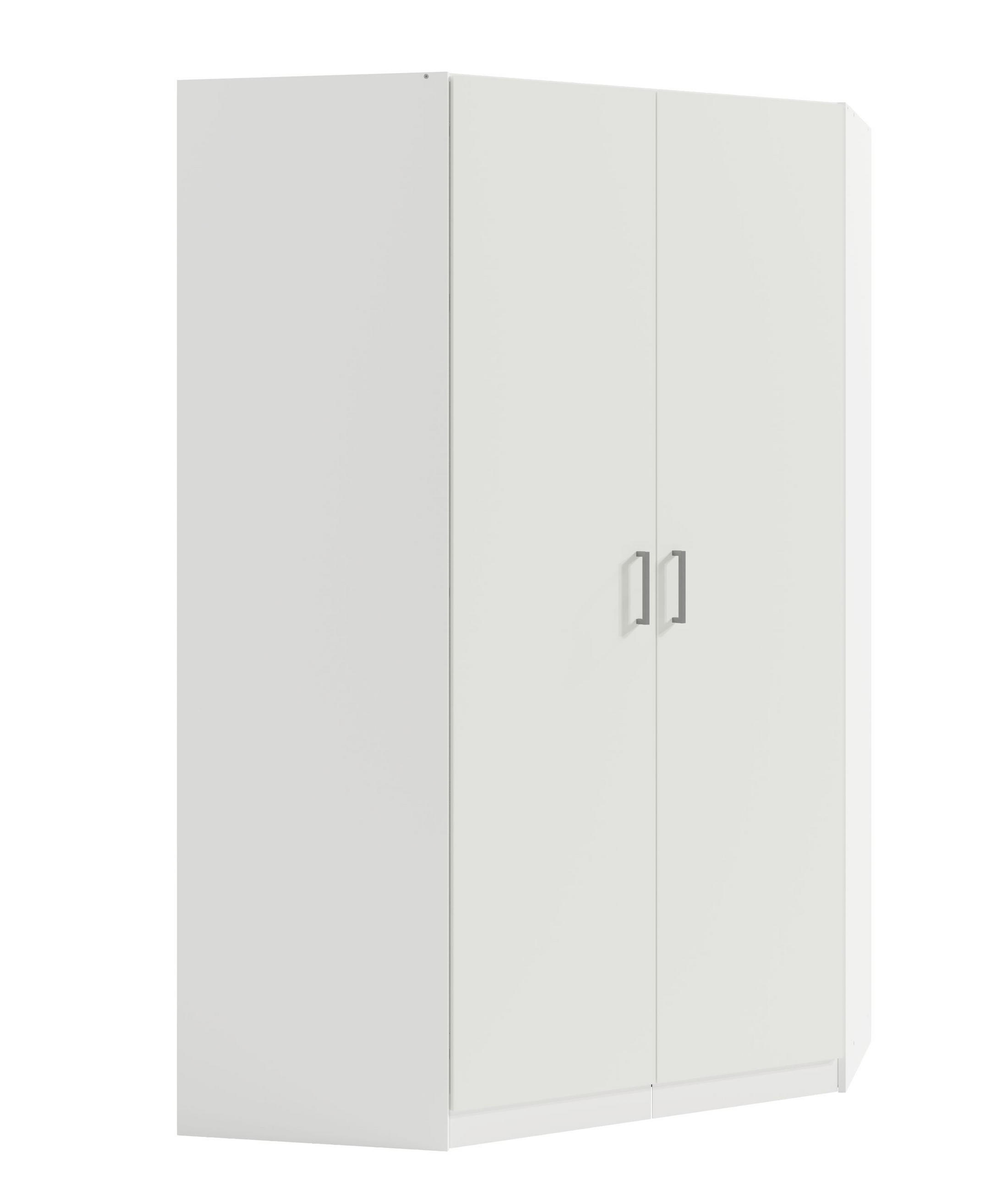 KLEIDERSCHRANK Weiß 117/197/117 - Weiß, Holzwerkstoff (117/197/117cm) - RAUMHIRSCH FURNITURE