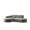 ECKSOFA Palma Xs In Noel - Grau, Holzwerkstoff/Textil (236/165cm) - Fun Möbel