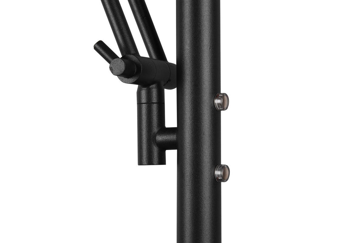STEHLAMPE BARRIE - Schwarz - 30/30/181 cm - Schwarz, Metall (30/30/181cm) - Trio Leuchten