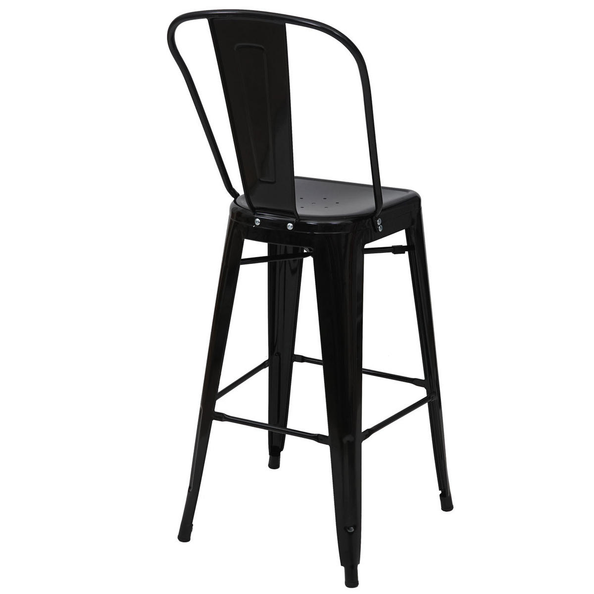 BARHOCKER METALL Schwarz - Schwarz, Metall (50/117/45cm) - Jamb