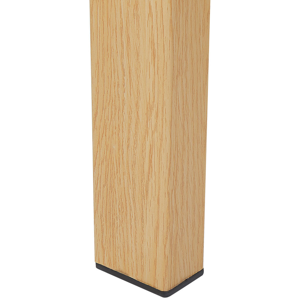 ESSTISCH 130/80/75 cm Transparent, Hellbraun Rechteckig Tavira - Transparent, Glas (130/80/75cm) - Beliani