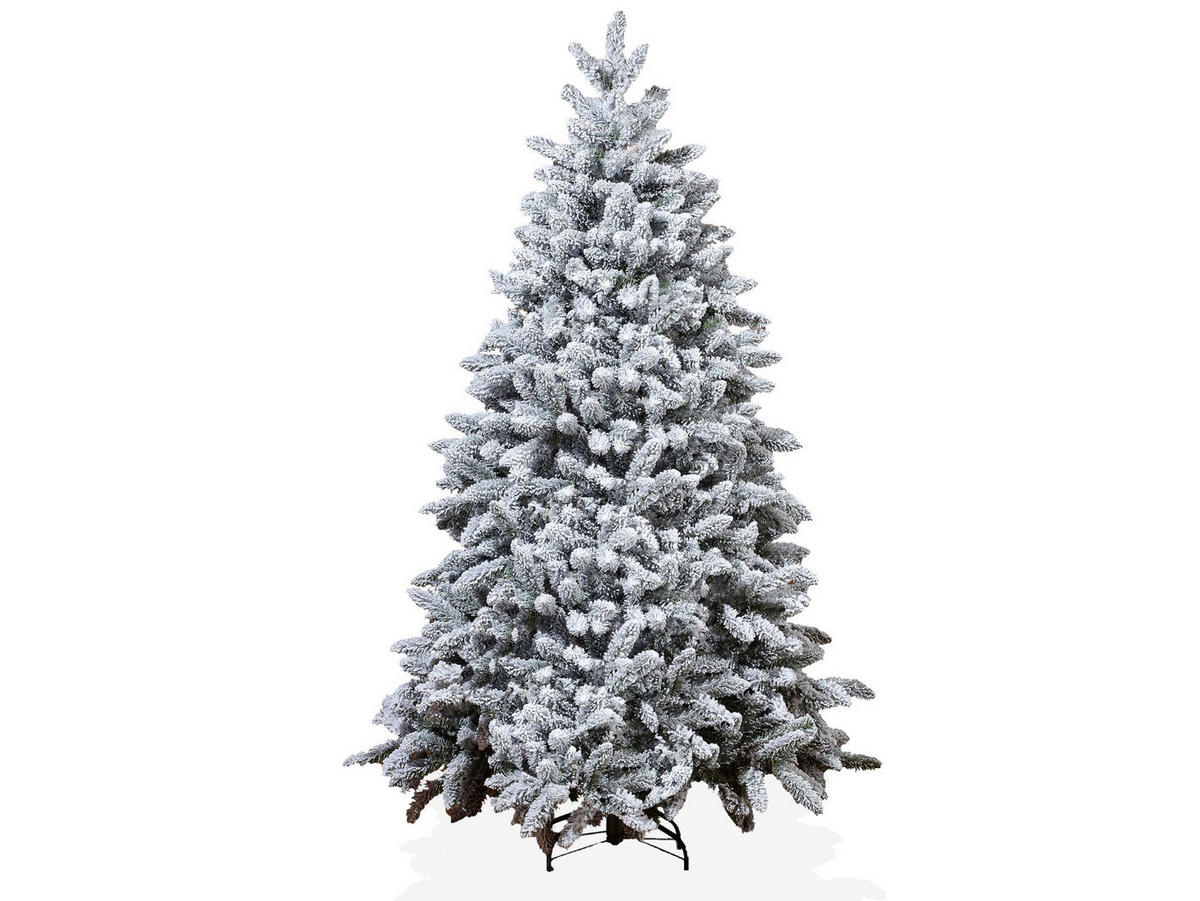 LAALU WEIHNACHTSBAUM geschmückt künstlich mit 136 Ornamenten SHINING ELEGANCE 240 cm Baum mit Ständer und Weihnachtsornamenten - Champagner/Silberfarben, Kunststoff (240cm) - LAALU