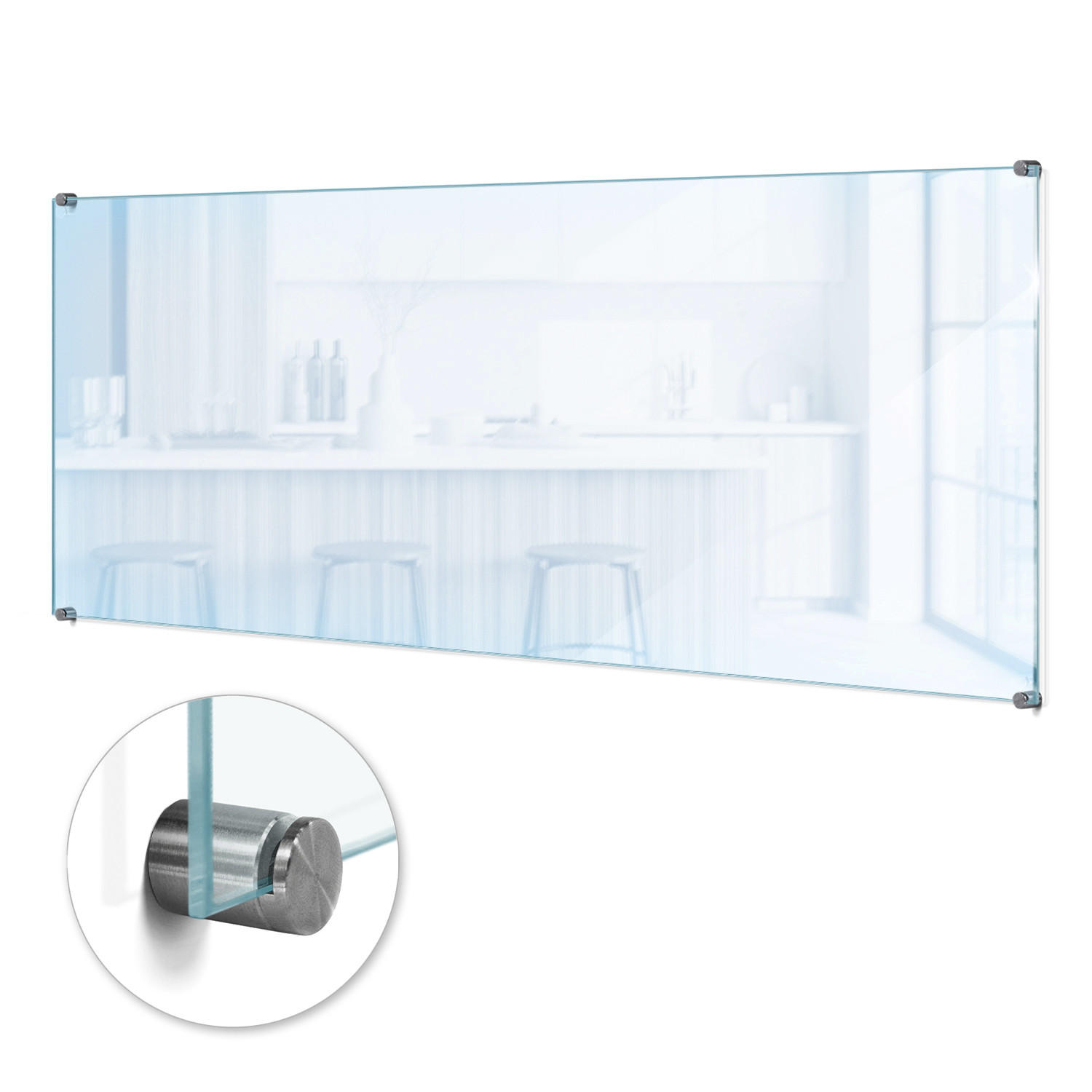 KÜCHENRÜCKWAND - Transparent, Glas (125/50/0.4cm) - ArtPrintCave