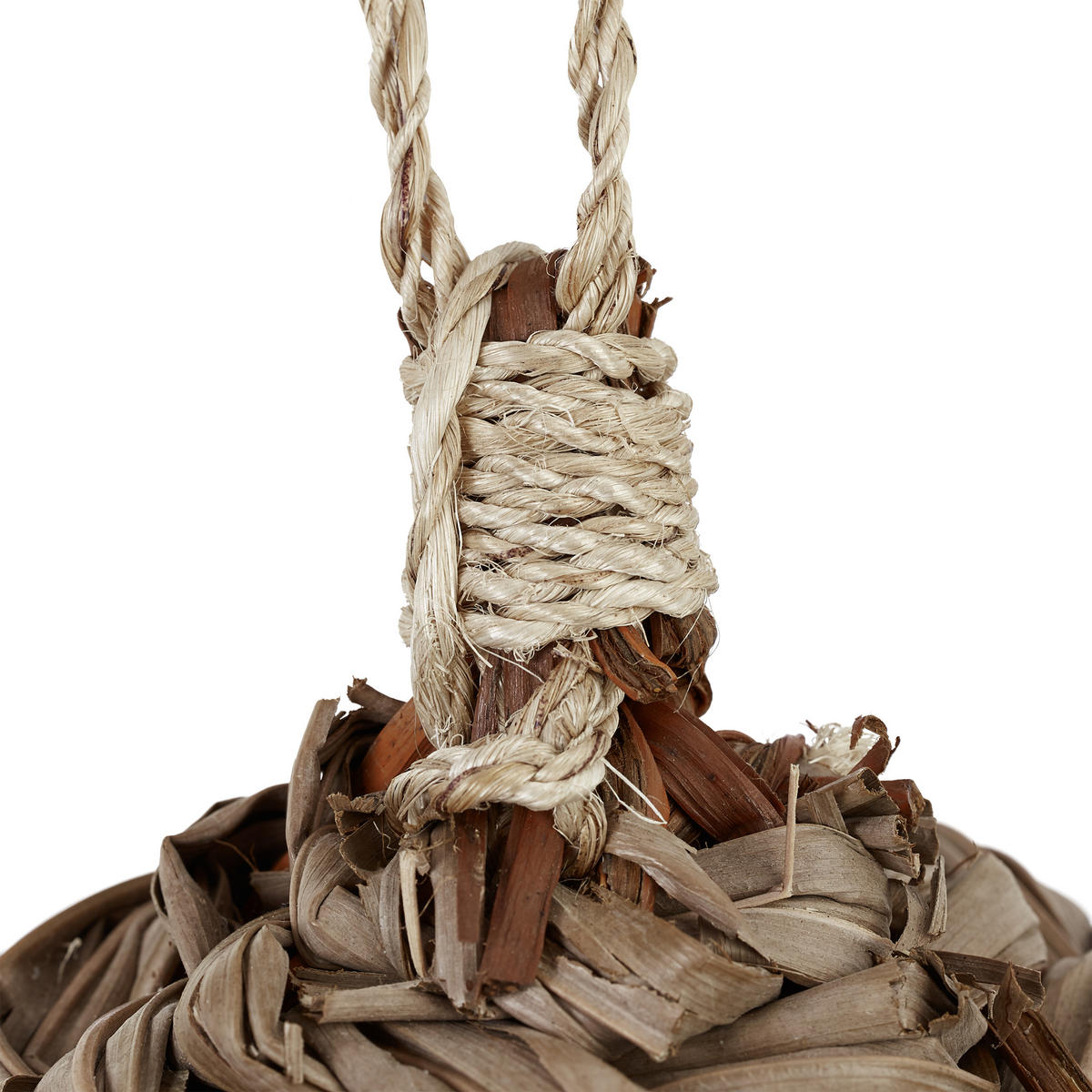 VOGELHAUS - Braun, Textil (20/31/20cm) - Relaxdays