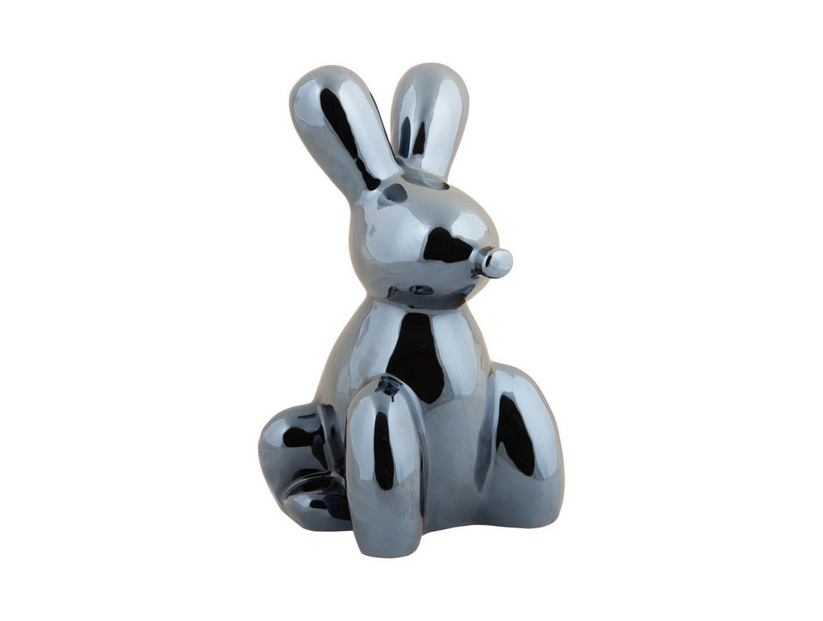 SKULPTUR Bunny 12.7/11.5/20 cm - Schwarz, Keramik (11.5/20/12.7cm) - Present Time