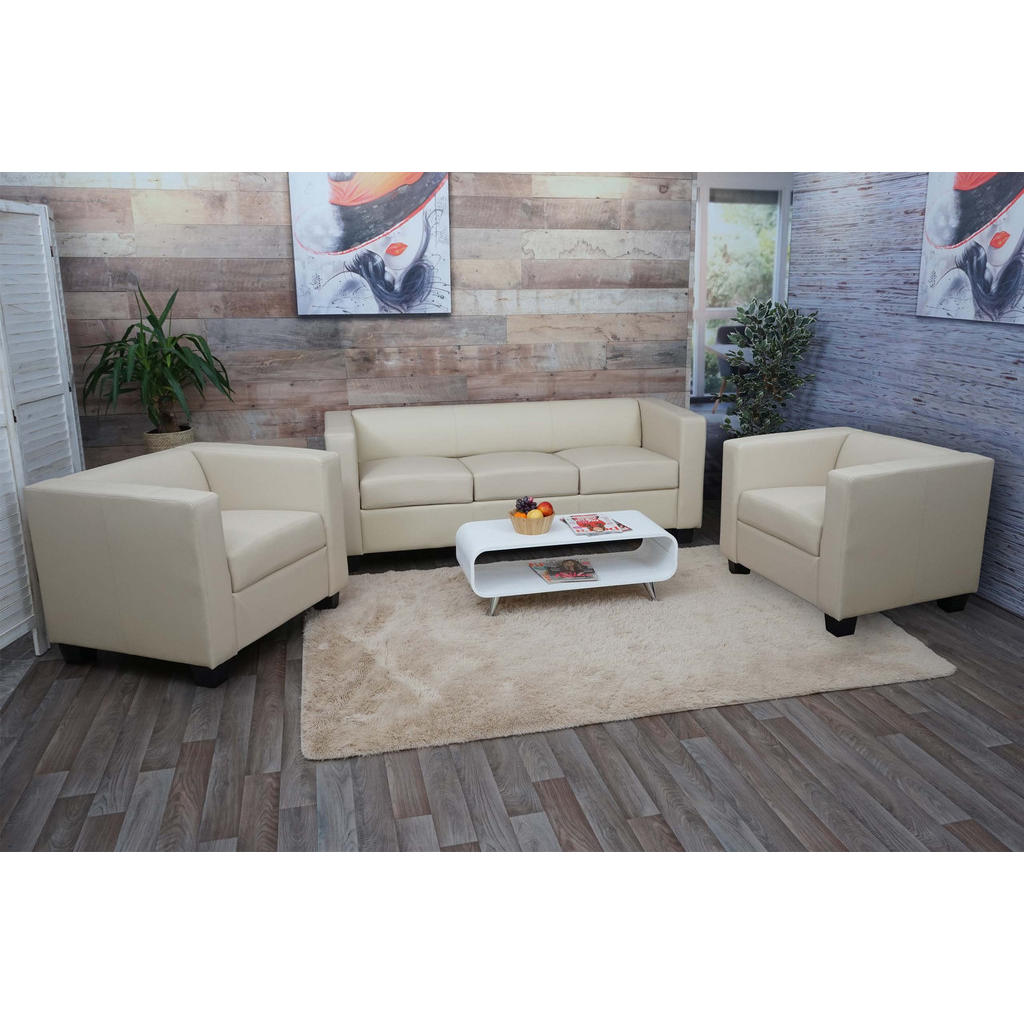 Thumbnail - MCW Sofagarnitur, Weiß, Textil, 450x70x200 cm, Wohnzimmer, Sofas & Couches, Sitzgarnituren