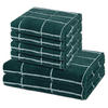 FROTTIERSET Sensual Skin Karo 6-teilig - Grün, Textil (50/100cm) - Ross