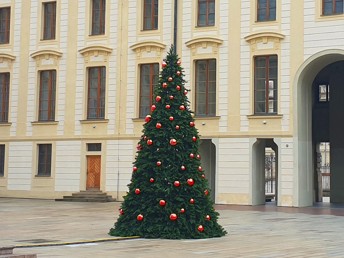 WEIHNACHTSBAUMSCHMUCK-SET BASIC RED, 74-teilig, für Weihnachtsbäume 300–600 cm - Rot, Kunststoff (60/50/80cm) - LAALU