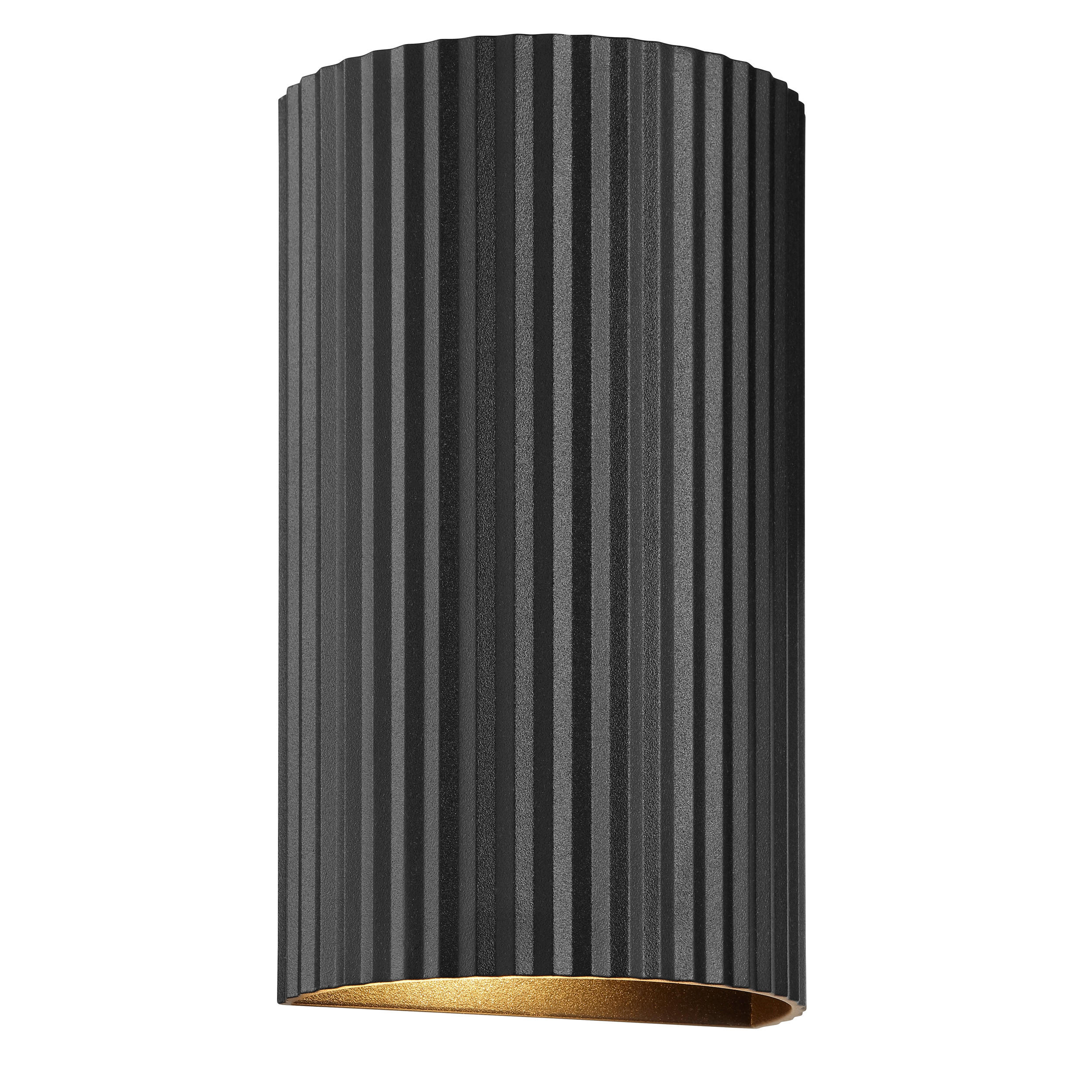 WANDLEUCHTE Undula Schwarz 6/10/18 cm - Schwarz, Metall (10/18/6cm) - Brilliant