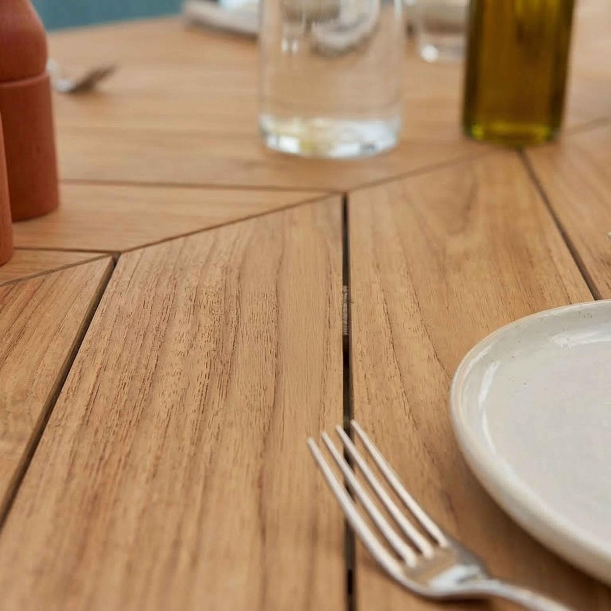 GARTENSET 11-tlg., Braun - Braun, Holz - Oviala