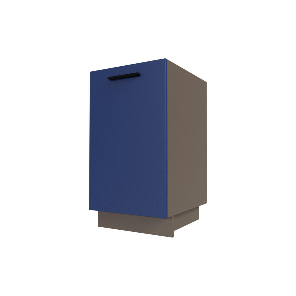 Feldmann-Wohnen Küchenunterschrank Blau, Dunkelgrau 45x82x50 cm