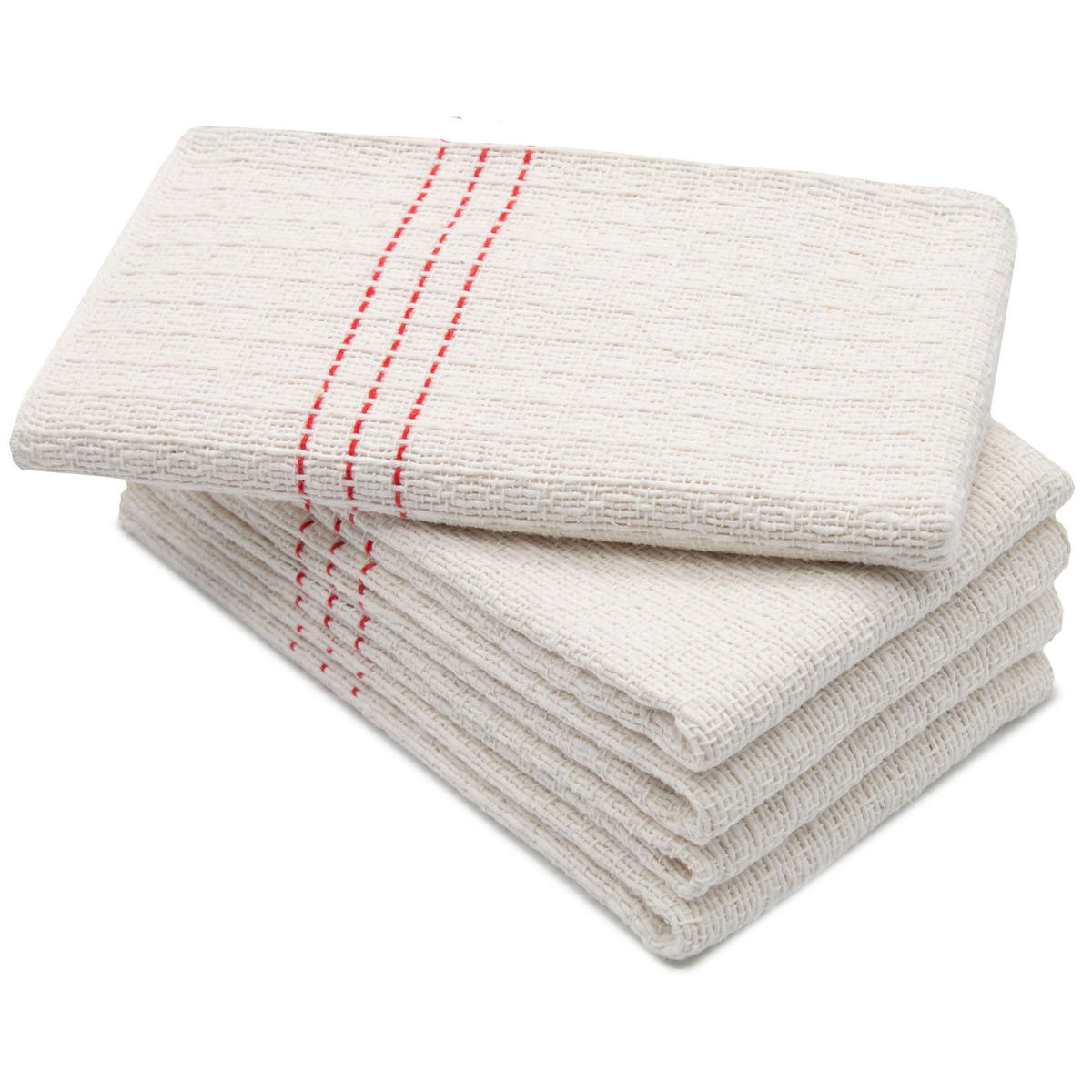 REINIGUNGSTÜCHER, 5er-Set, 55x60 cm, 80% Polyacryl / 20% Polyester, Weiß - Beige, Textil (55/60cm) - Zollner