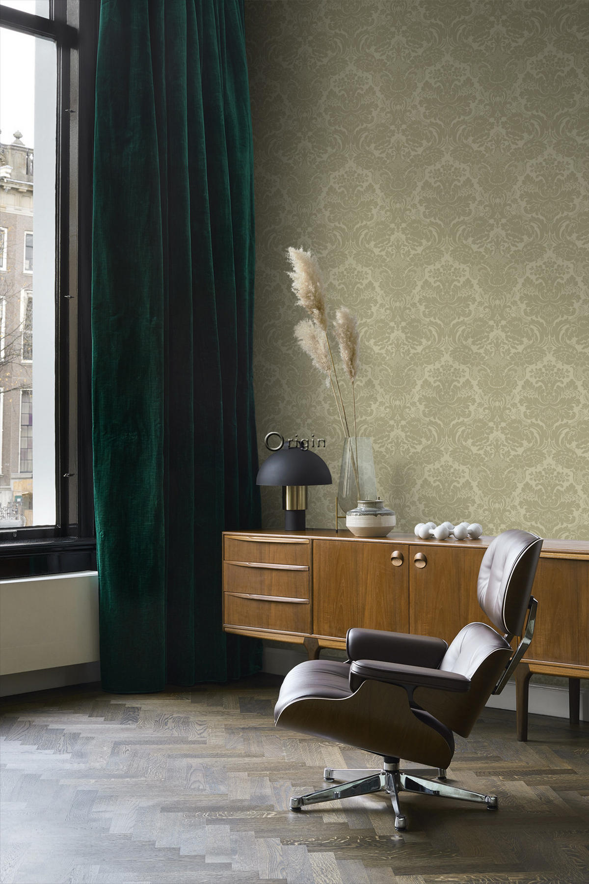 TAPETE Ornamente 53 cm x 10.05 m - Braun, Papier (53/1000cm) - Origin Wallcoverings
