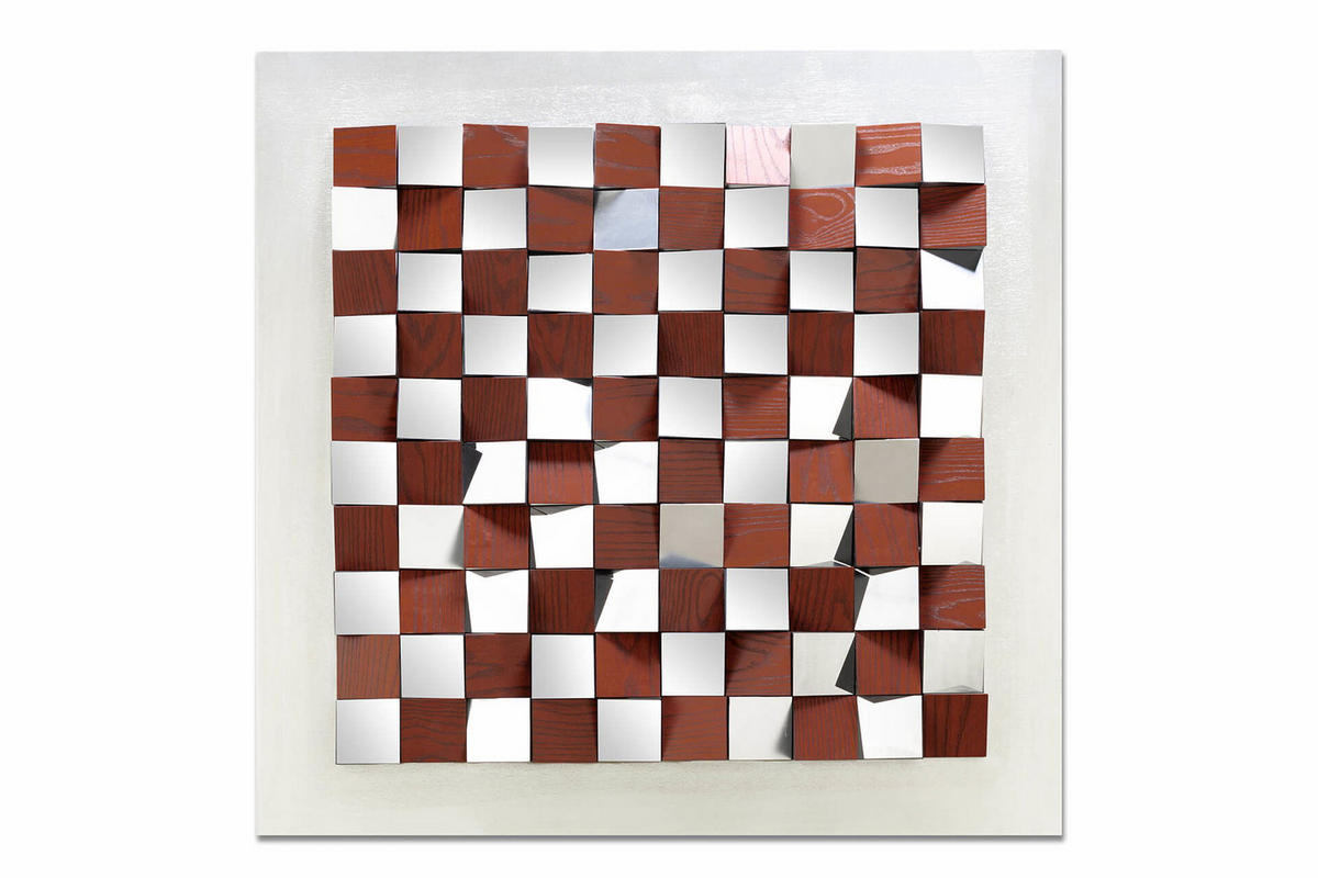 WANDBILD Braun 85/85 cm - Braun, Holz/Kunststoff (5.9/85cm) - KUNSTLOFT