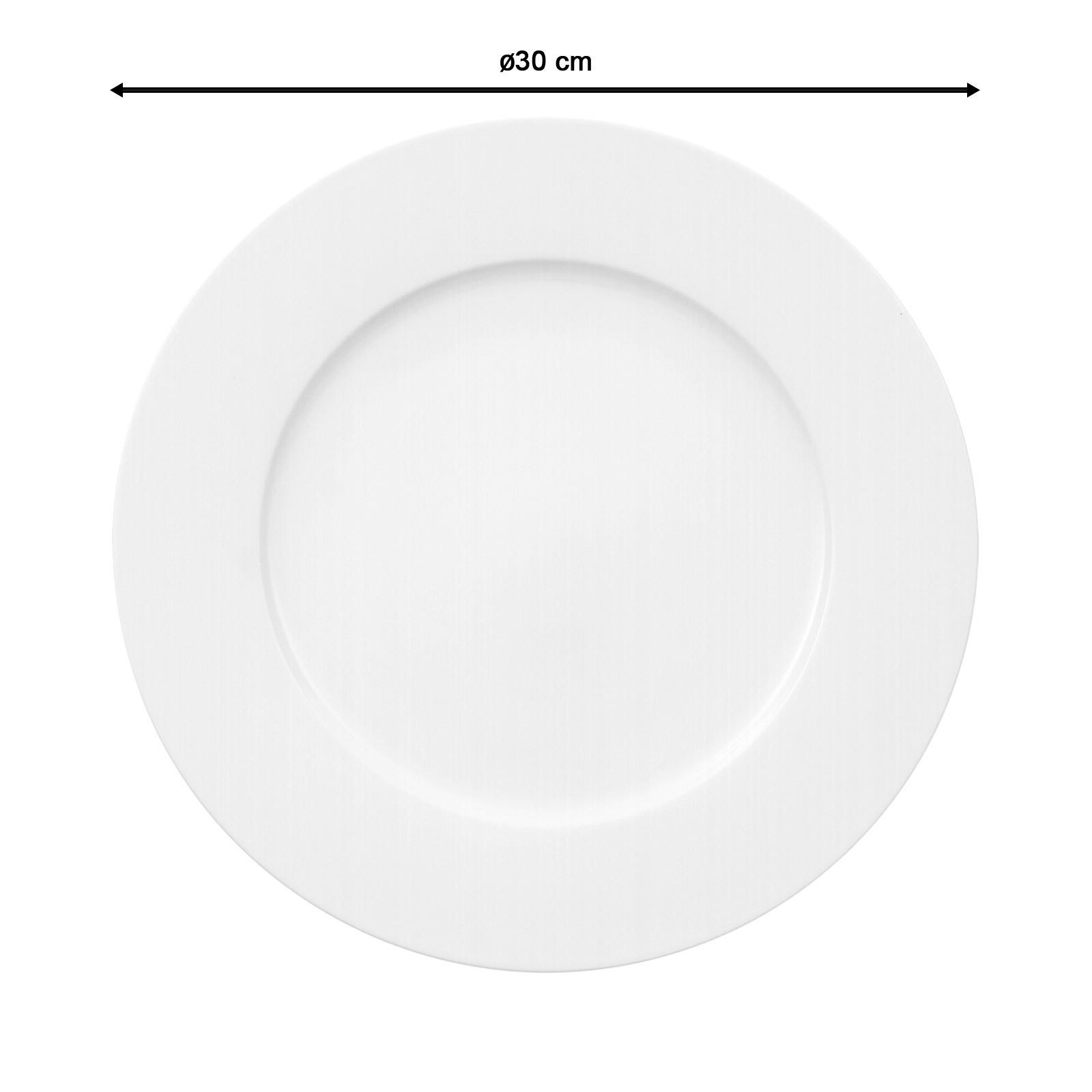 GOURMETTELLER Royal weiß ø 30.0 cm 6er Set - Weiß, Keramik (30cm) - Villeroy & Boch