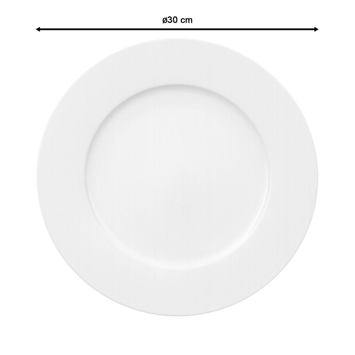 GOURMETTELLER Royal weiß ø 30.0 cm 6er Set - Weiß, Keramik (30cm) - Villeroy & Boch