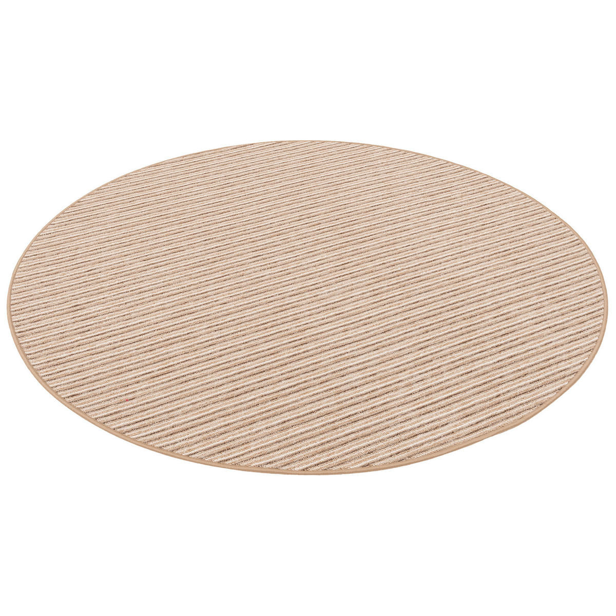 STREIFENBERBER TEPPICH MARTA RUND - Beige, Textil (133/133cm) - Snapstyle