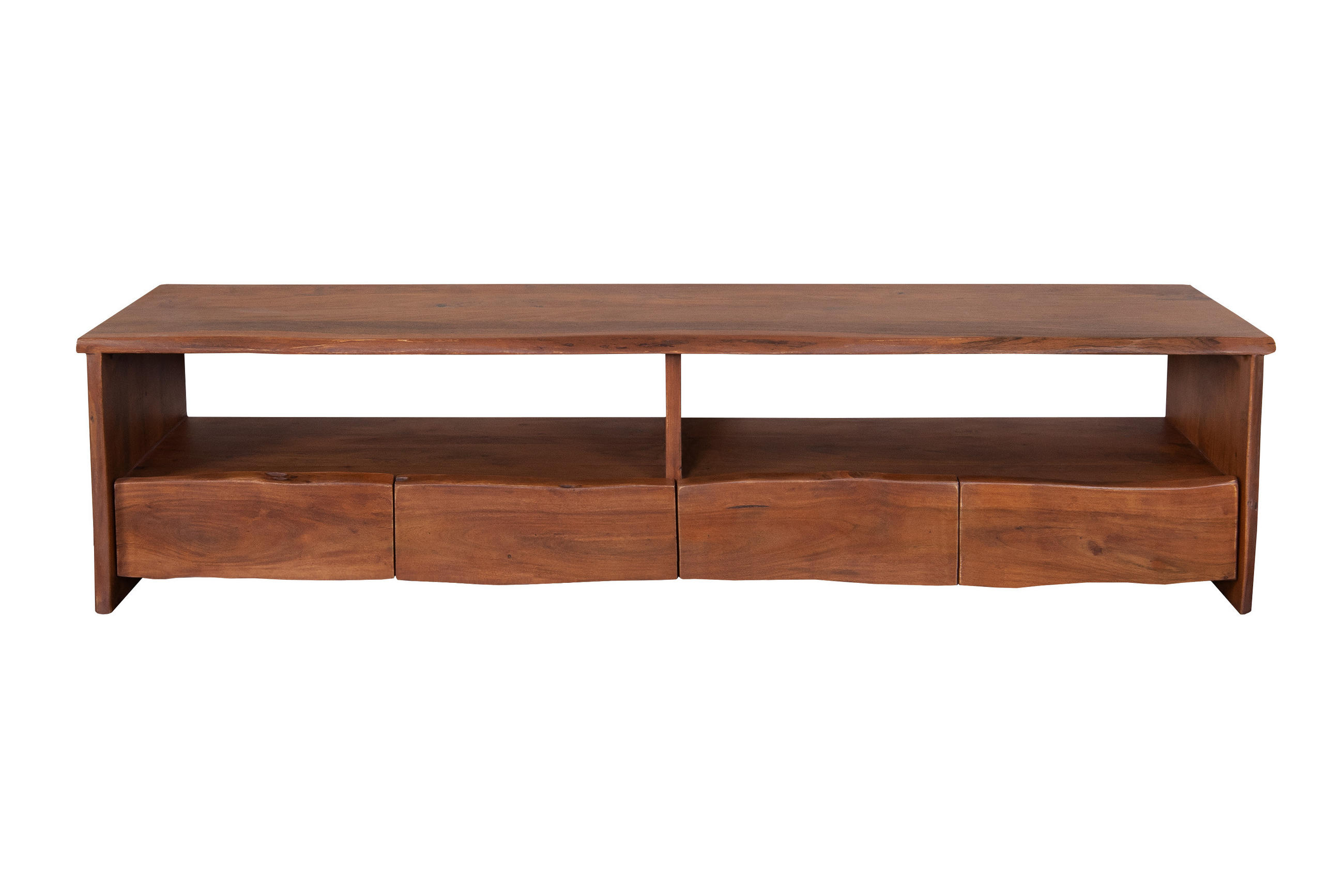 LOWBOARD DAHLIA - Braun/Akaziefarben, Akazienholz/Holz (190/50/45cm) - SAM