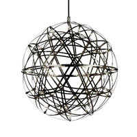 LED-HÄNGELAMPE Atom Schwarzchrom Ø 50cm - Schwarz, Metall (50/50/50cm) - s.luce