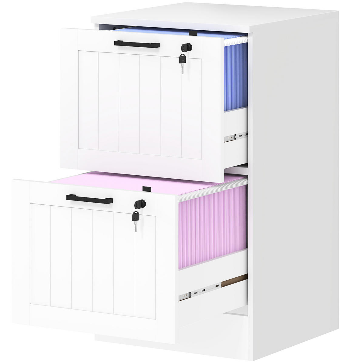 ROLLCONTAINER DE-14447 Weiß - Weiß, Holzwerkstoff (40/71/40cm) - ComfortXL