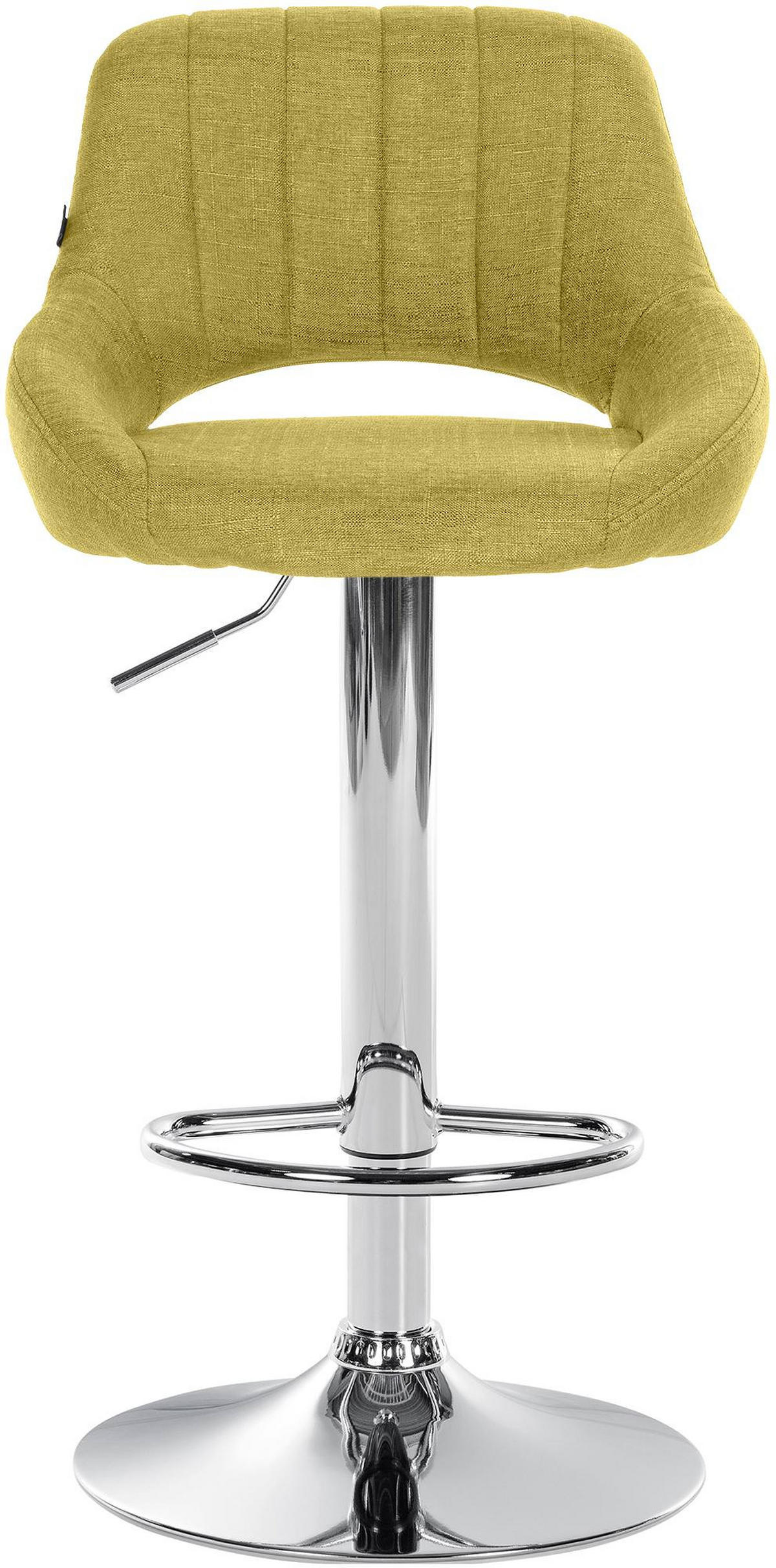 BARHOCKER 2er Set Segad Stoff Grün Silber - Grün, Textil (47/85/48cm) - DELUKE