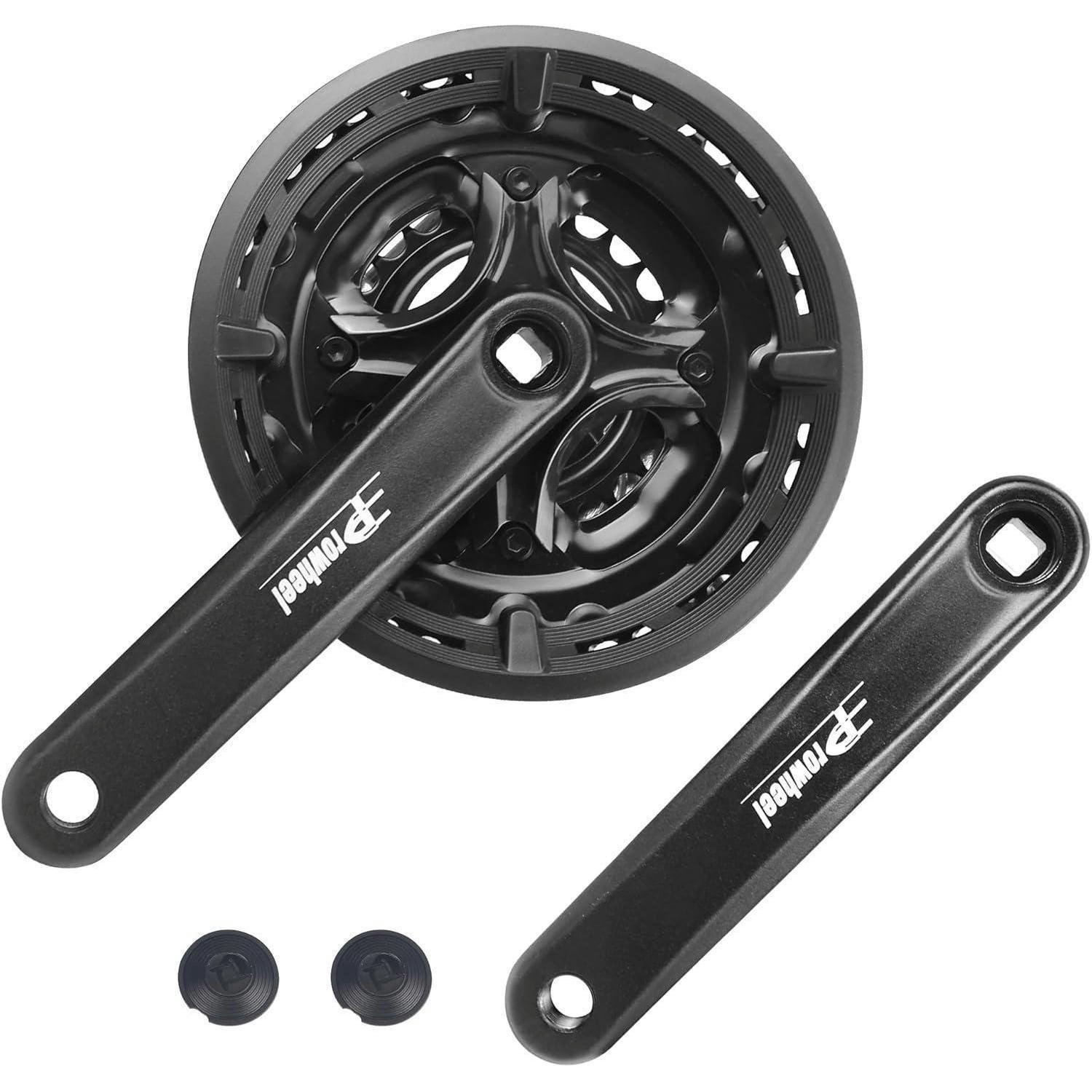KURBELGARNITUR 3x6/7/8-fach 42-34-24 Zähne 170 mm MTB Schwarz - Schwarz, Metall (17/2/18.6cm)