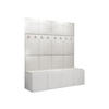 GARDEROBEN-SET Orion V - Weiß, Holzwerkstoff/Kunststoff (168/186/46cm) - MIRJAN24