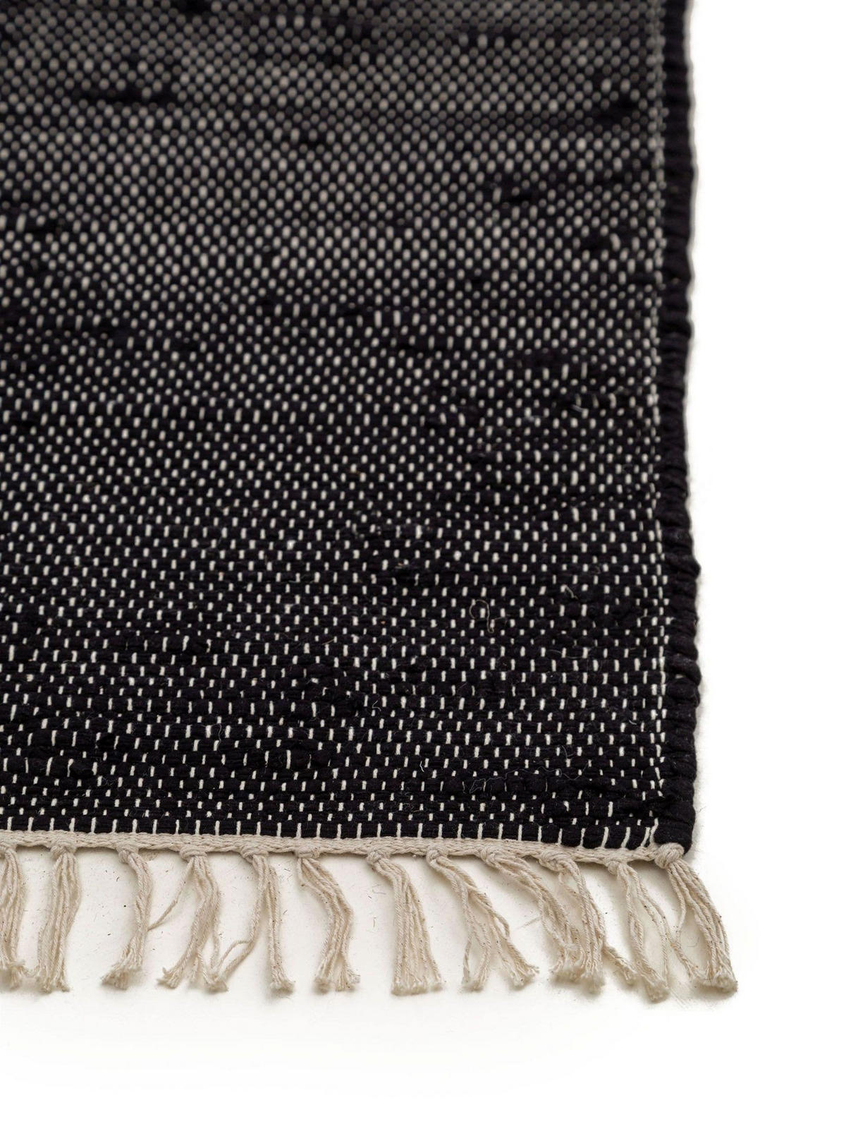 TEPPICH Tepp - Schwarz, Textil (80/1cm) - KUNSTLOFT