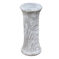GARTENSÄULE Blumensäule aus Steinguss 40 cm frostfest - Grau, Stein (18/40/18cm) - stoneandstyle