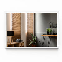 SPIEGEL 100 x 70 cm weißer Rahmen - Weiß, Glas (100/70/1cm) - TULUP