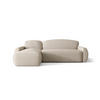 ECKSOFA mit Schlaffunktion LUCAS Curio 09 Links - Ecru, Textil (240/145cm) - Bedante