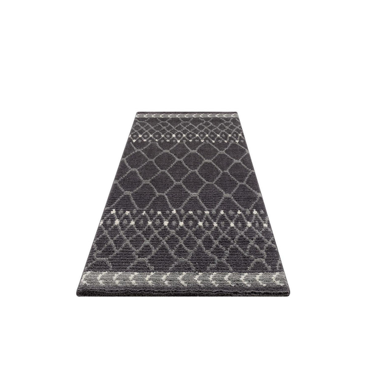 KURZFLOR-TEPPICH April 2312 Grau 80x300 cm - Grau, Textil (80/300cm) - carpet city