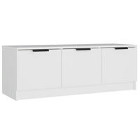 TV-SCHRANK Weiß 102x35x36,5 cm Holzwerkstoff - Weiß, Holzwerkstoff (102/36.5/35cm) - furnicato